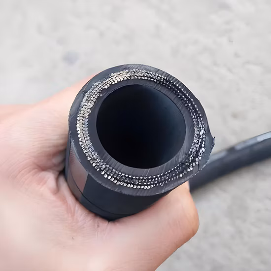 Tuyaux flexibles en caoutchouc hydraulique pour pelle, très longue durée de vie, Air, huile, eau, gaz, carburant, assemblage de tuyaux flexibles à haute pression