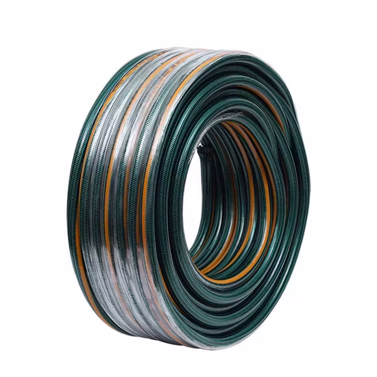 Tuyau de conduite d'eau en nylon tressé flexible en fibre renforcée de PVC